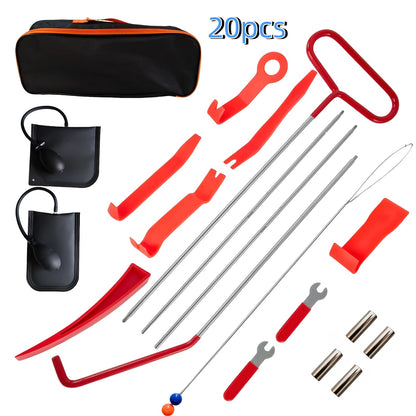 Air Wedge Pump Emergency Car Open Unlock Tool Auto Window Door Open Fixing Gripper Tools Long Grabber Hooking Key Lost Hand Tools, Without Battery