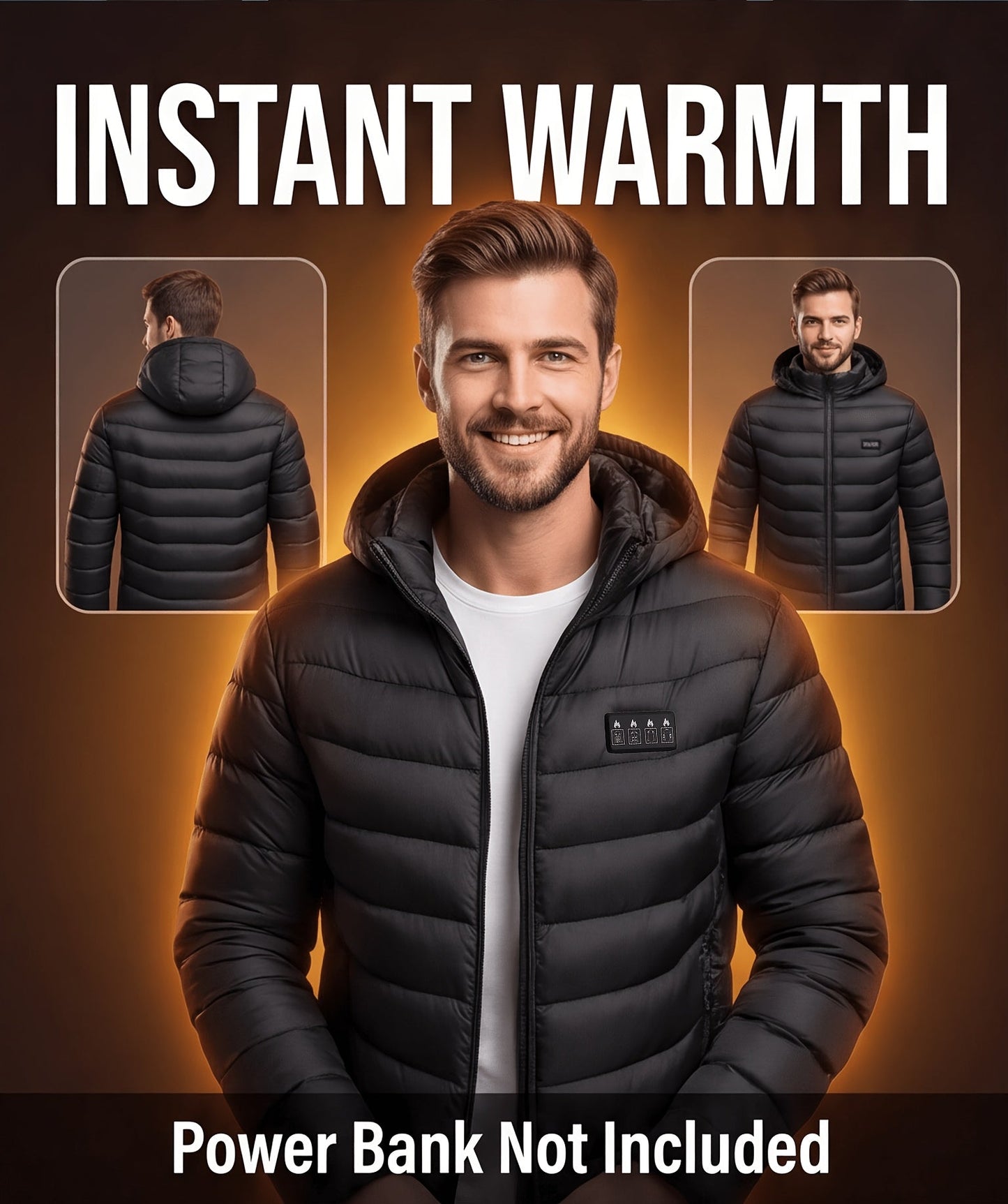 Unisex Heated Pullover Jacket Everyday 789