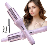 Hot Air Curling Iron + 3 Temperature Settings + Automatic Curling