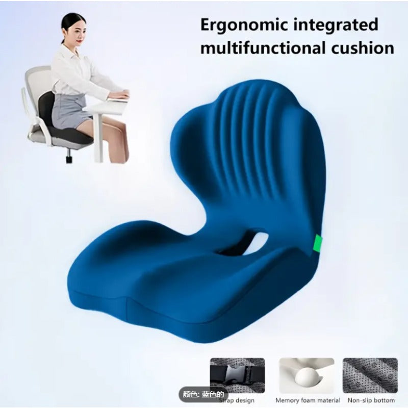 Lotarrotta Ergonomic Seat Cushion with Lumbar Support, Multi-Purpose Orthopedic Seat Pillow for Office Chair, Car, Dining Chair, Truck, Back, Hip, Leg Pain