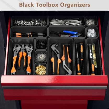 Tool Box Organizer Tray Dividers – 67 or 21 Pcs Toolbox Drawer Organizer Storage Trays for Rolling Tool Chest, Workbench Cabinet, Screws, Nuts, Bolts & Small Parts, Multiple Colors