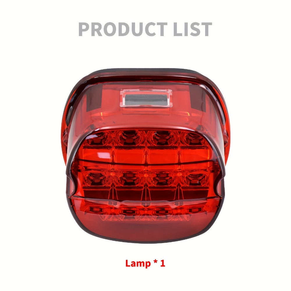 Harley Davidson LED License Plate Light with Turn Signal for Sportster Dyna Touring Road King Electra Glide - Brake Running Lamp