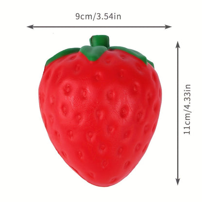 Squishy Food Toy Set 3pcs Slow Rising PU – Pretend Play Simulation Food Butter Banana Strawberry | Sensory Squeeze Stress Relief Toy, Classroom Decoration, Christmas Gift for Kids & Adults