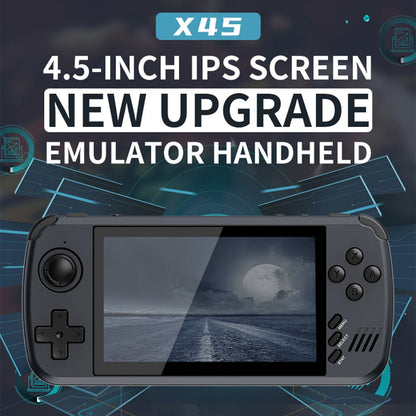 Powkiddy X39 PRO Handheld Game Console – 4.5" IPS 854×480 5600+ Preloaded Games HDMI Output Dual Player 3000mAh Linux Retro Gaming System
