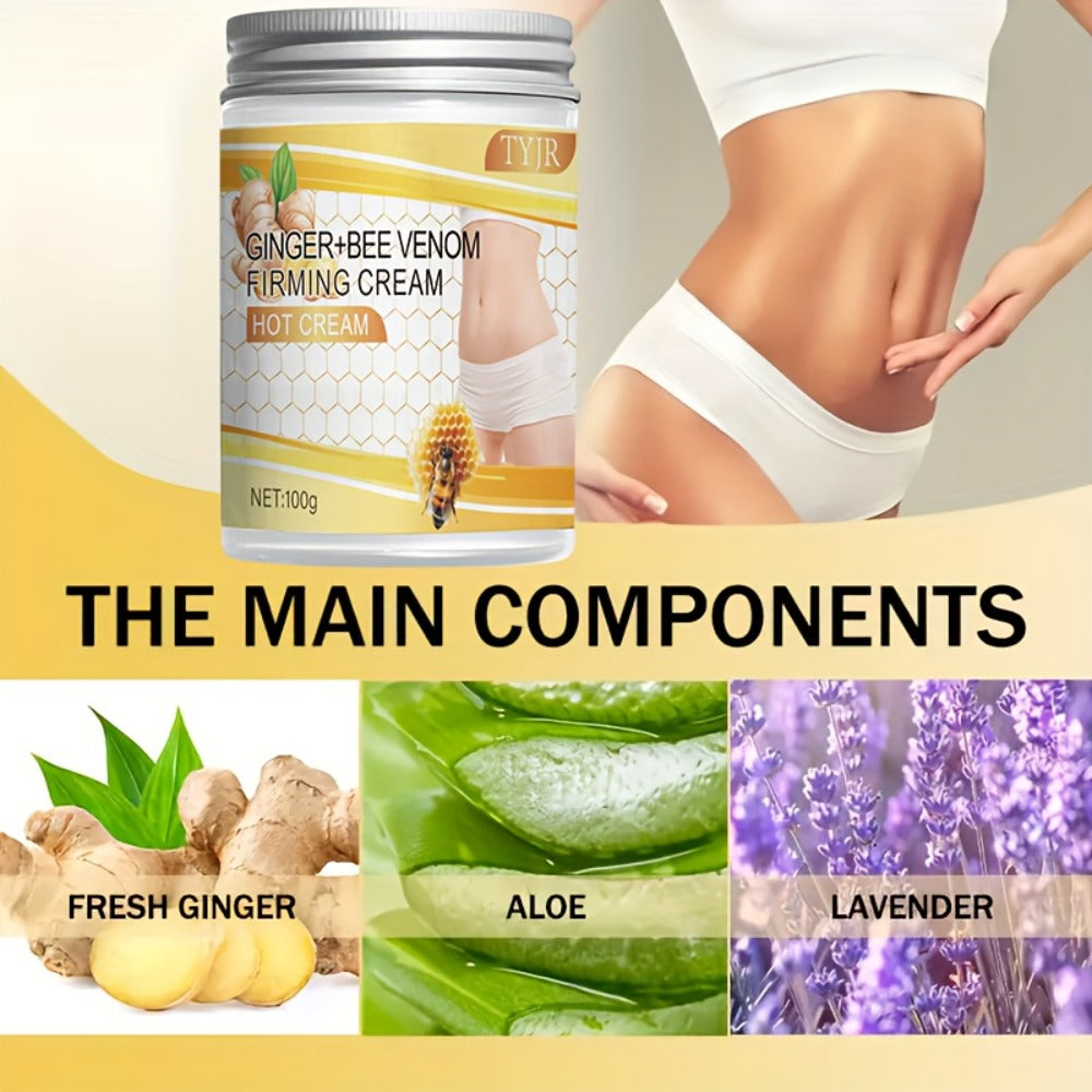 Glycerin Vitamin E Body Firming Cream 2pcs 100g Each Moisturizing Toning Lotion Skin Tightening Elasticity Nourishing Daily Care for Abdomen Arms Legs Back Waist All Skin Types Women