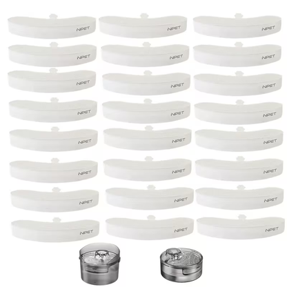NPET DF10 Pet Water Fountain Replacement Filters – Multi-Pack Activated Carbon Filter Cartridges for Dog & Cat Water Fountain, Removes Odors & Impurities, Replace Every 4–6 Weeks | 4 / 12 / 16 / 20 / 24 Pack