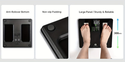 Smart Body Scale 14-in-1 – Body Fat Scale with BMI, Muscle Mass & 14 Health Metrics, Wireless Bluetooth App Sync, Auto Recognition, 500 lb Capacity, HD LED Display for Home & Gym Use