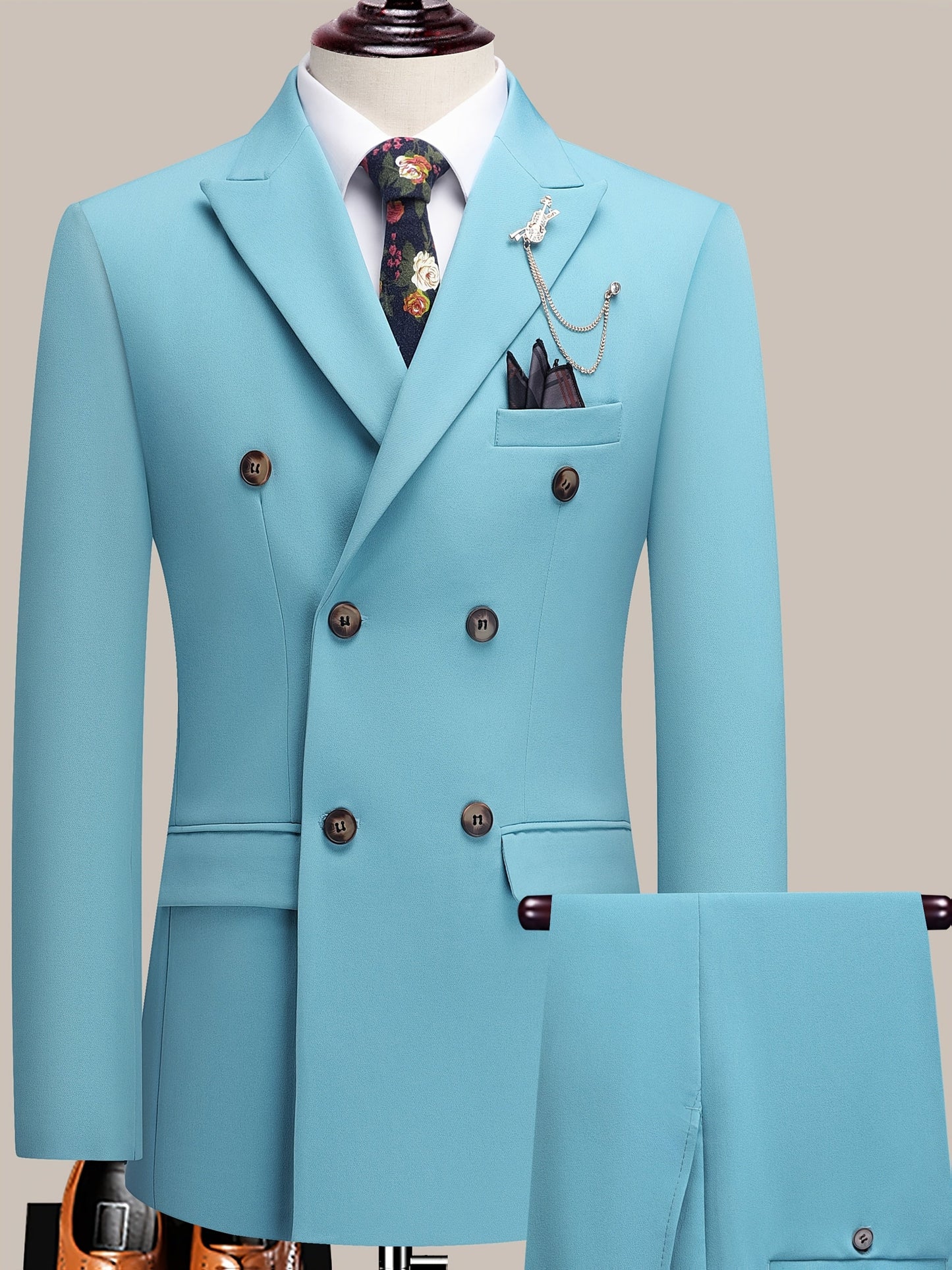 Men's Suit Set - Tailored Formal Style 031845