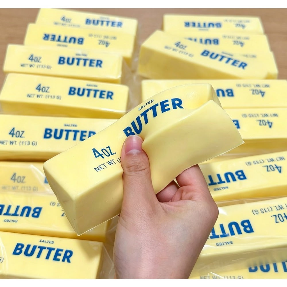 Butter Squishy Toys 10-Pack – Super Soft Slow Rising Butter Stick Squishies, Realistic Food Fidget Toys for Stress Relief, Anxiety & Sensory Play, Kids Party Favors