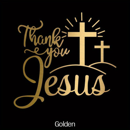 Christian God Car Stickers 4pcs – Waterproof Vinyl Bumper Decals for Cars, Laptops, Water Bottles, Motorcycles & Windows, Faith Cross Religious Sticker Set, Multi-Color Options