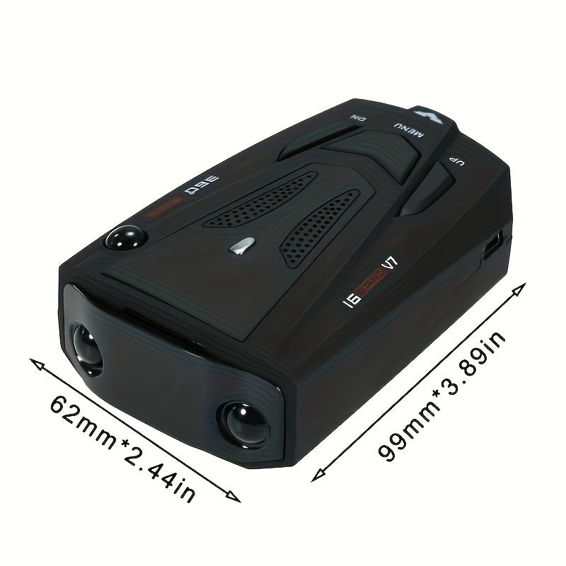 16-Band Advanced Car GPS Detector - 360° Anti-GPS Camera LIDAR Detector with Voice Alarm, Real-Time Threat Alerts, And Enhanced Safety Features for Secure Driving