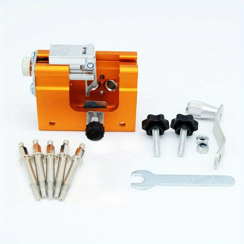 Chainsaw Sharpener Jig Kit – Portable Hand-Cranked Chain Saw Sharpening Tool with Aluminum Alloy Burrs | 1/3/5/10-Piece Sets for All Chain Saws