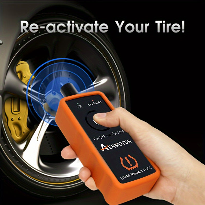 AERMOTOR 2 IN 1 PLUS Super EL-50448 TPMS Relearn Tool For Ford For GM Automotive Tire Pressure Monitor Sensor 315/433 MHz Reset Tool 2in1 Activation Tool EL50448