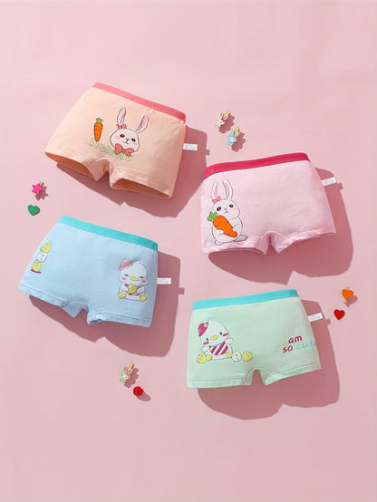 Girls' Boxer Briefs - 12-Pack Assorted Cartoon Print Style 5413