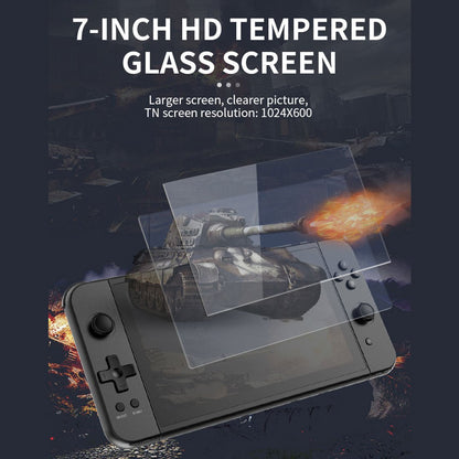 Powkiddy X70 Handheld Game Console – 7" IPS Large Screen 1024×600 HDMI Output Dual Player 3500mAh 20+ Emulators Retro Gaming System