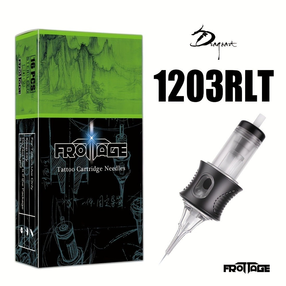 Tattoo Needle Cartridge Set 26 Sizes Integrated High Transparency Tips Round Liner Shader Curved Magnum M1 RL RS CM Disposable for Professional Artists & Beginners