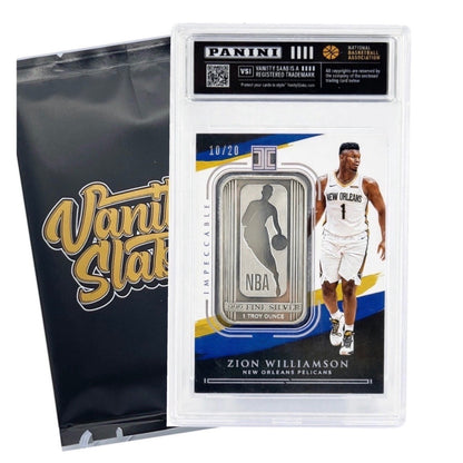 Mystery Basketball Trading Card in Vanity Slabs Display Case – Random Rookie Star Autograph Insert | Premium Slab Holder | Collector Gift for Kids Teens & NBA Fans