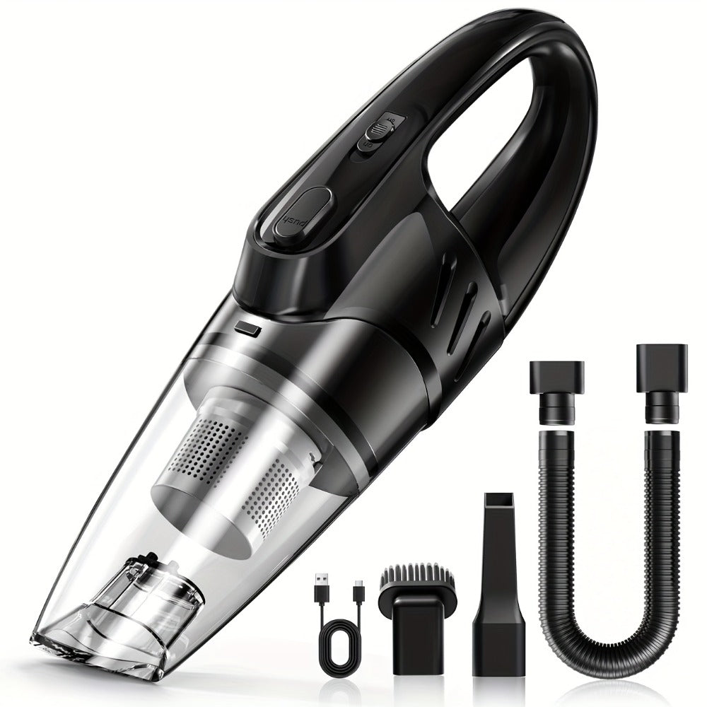 Cordless Handheld Car Vacuum Cleaner 6000PA - 2000mAh Rechargeable, Low Noise 40dB, 5 Accessories Included, Wireless Portable Auto Vacuum for Car Interior, Home & Pet Hair, Gift for Women, 6 Colors