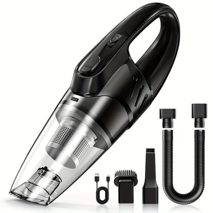 Cordless Handheld Car Vacuum Cleaner 6000PA - 2000mAh Rechargeable, Low Noise 40dB, 5 Accessories Included, Wireless Portable Auto Vacuum for Car Interior, Home & Pet Hair, Gift for Women, 6 Colors