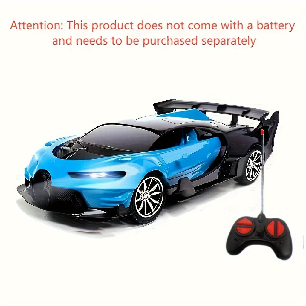 High-Speed Drift RC Car 1:24 Scale with LED Lights 4-Channel Simulation Model Remote Control Car for Kids Boys Girls – Green Blue Black Red Black, Birthday Christmas Halloween Gift Ages 6+