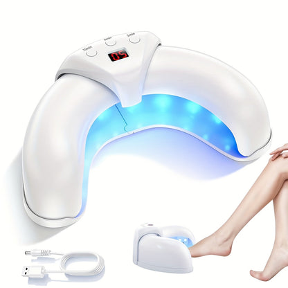 Nail Fungus Laser Treatment Device FDA Cleared - Blue Light 470nm & Infrared 910nm, 3/5/10 Min Timer, Toenail Fingernail Onychomycosis Cleaner Therapy Tool