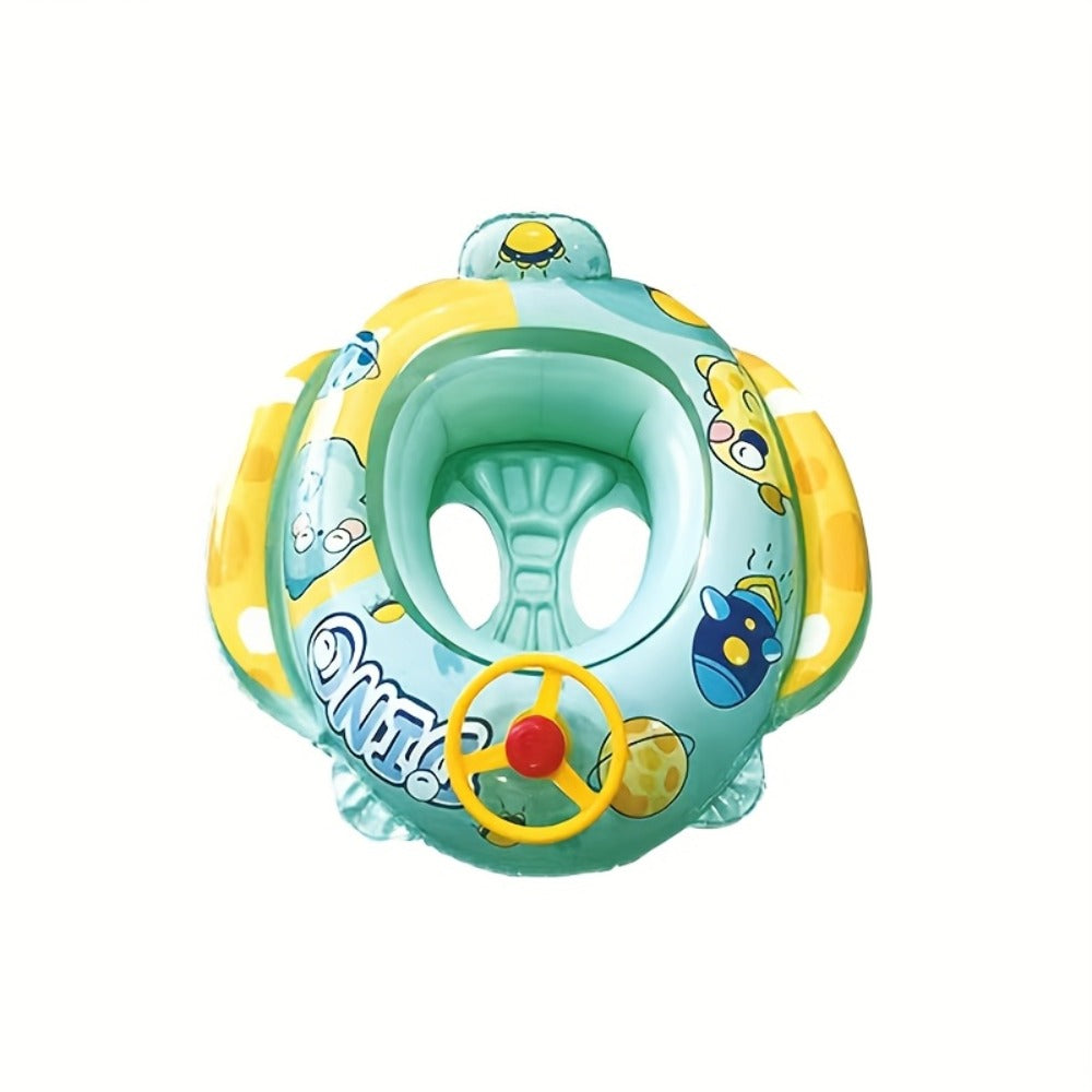 Cute Cartoon Animal Inflatable Pool Float for Kids & Adults – Fun Colorful Beach Floatie Summer Water Toy for Swimming Pool Lake Beach Backyard Vacation, Blue Green Pink