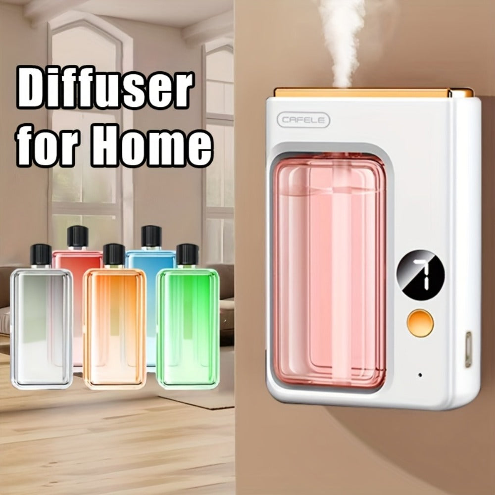 Aroma Diffuser & Humidifier 2-in-1 – USB Powered, 7-Level Mist, Odor Eliminator, Includes Essential Oil (Shangri-La or Encounter), Compact Air Moisturizer & Fragrance Diffuser for Home, Office & Bedroom
