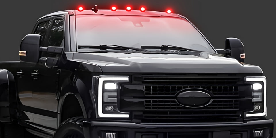 5pcs Multicolour Light Wireless Solar Powered Cab Lights With Motion Vibration Sensor For Truck for truck Cab Roof Lights For Car Cab Lights For Universal Car Easy To Carry 16Led, Without Battery