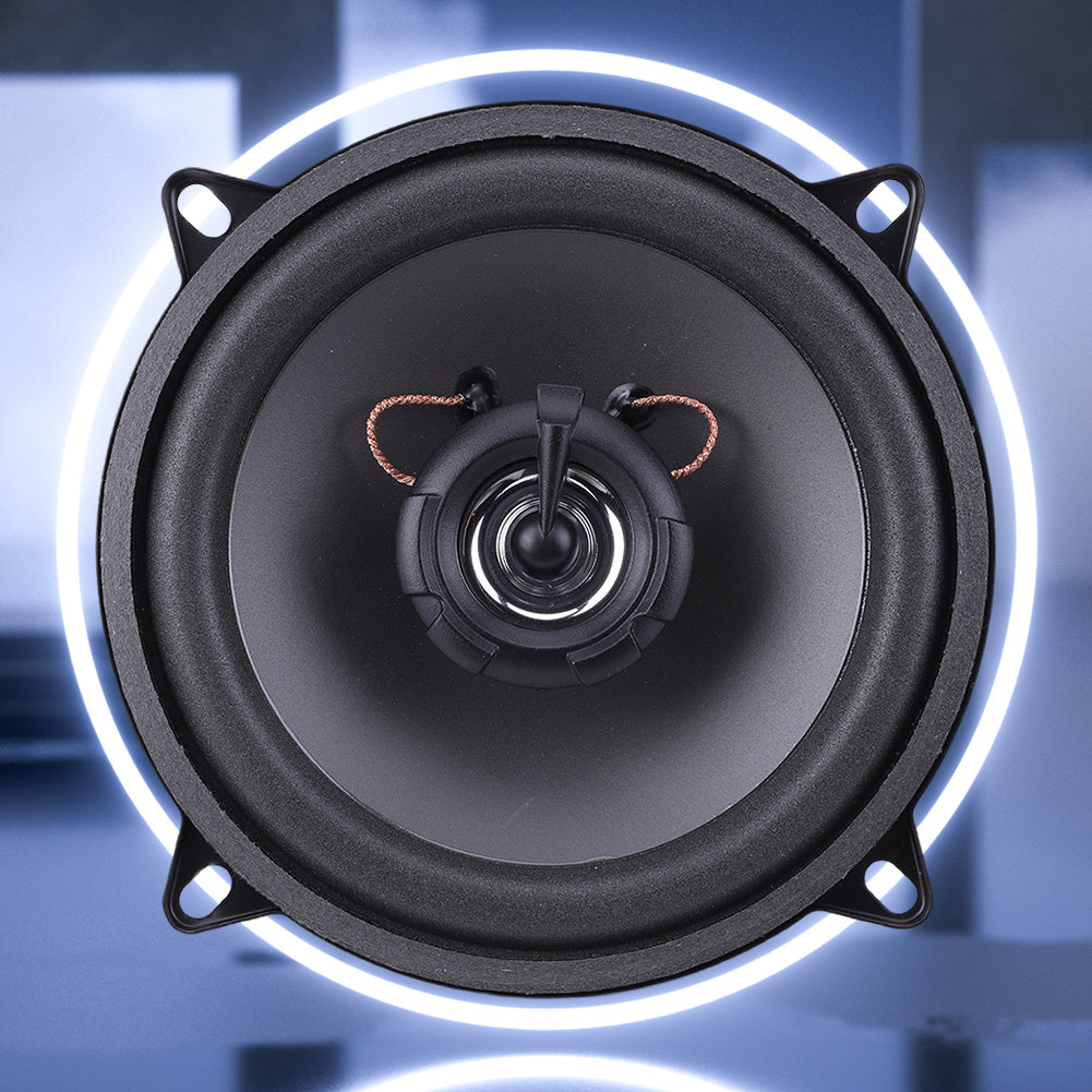 5 Inch Full Frequency Car Stereo Speaker 4 Ohms 2 Way Vehicle Audio Stereo Subwoofer 400W Full Range Frequency Auto Audio