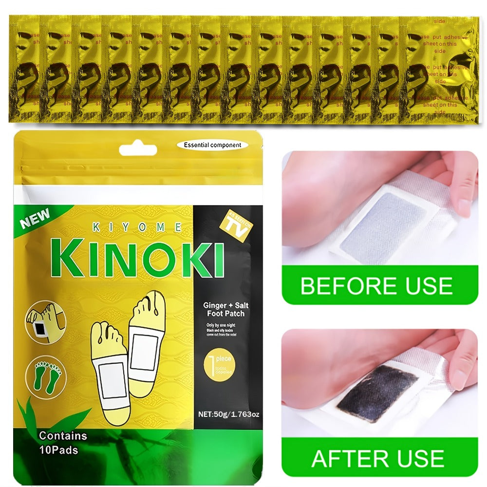 Foot Detox Patches Bamboo Vinegar & Ginger 60 & 160 Pcs - Deep Cleansing Natural Plant Ingredients Alcohol-Free Overnight Moisturizing Foot Pads for Tired Aching Feet - Green Golden Lavender Variants