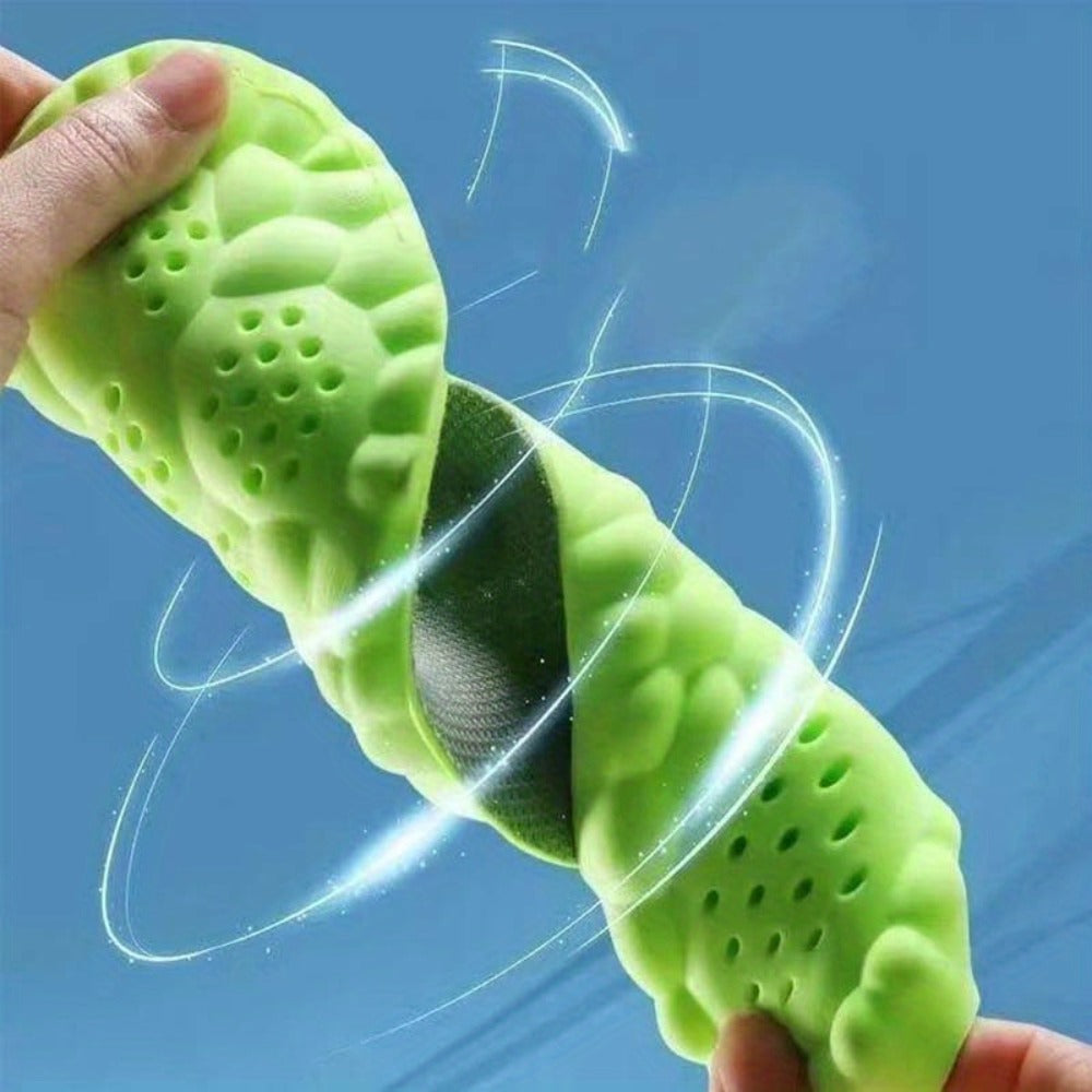 Foam Cushion Insoles 8pcs (4 Pairs) – Breathable Anti-Sweat Sports & Work Insoles for Men & Women, EU 35-46