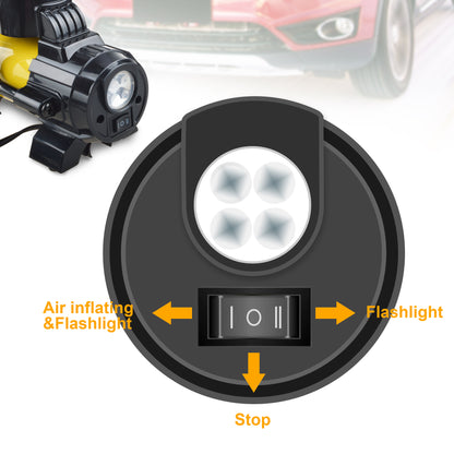 12V DC Portable 150PSI Air Compressor Car Tyre Tire Inflator Pump Auto Shut Off LED Digital Display with Carrying Bag for Car Ties, Ball, Air Bed, Balloon and More