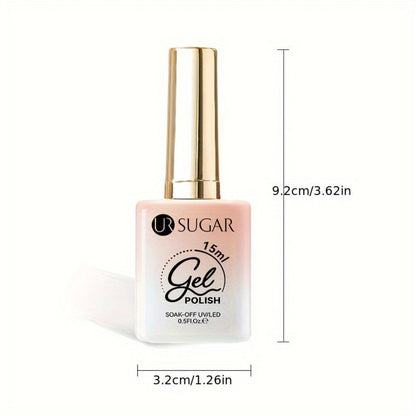 Reflective Glitter Gel Nail Polish UR SUGAR 15ml Fluorescent Neon Shimmer UV LED Soak Off Semi Permanent Nail Art Varnish Manicure Set
