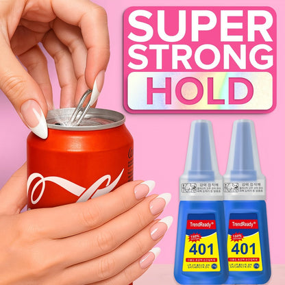 Professional Nail Glue 25g Extra Strong 30+ Days Hold for Press On Nails Acrylic Tips Fake Nail Extensions - Quick Dry Waterproof Smudge Proof Salon Quality Bond Multi-Pack Women DIY Manicure Kit