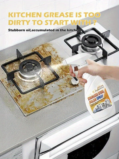 Stainless Steel Cleaner & Pot Bottom Cleaner Paste – Removes Black Grime, Rust & Grease from Pots, Pans & Kitchen Surfaces, Long-Lasting Shine in One Step