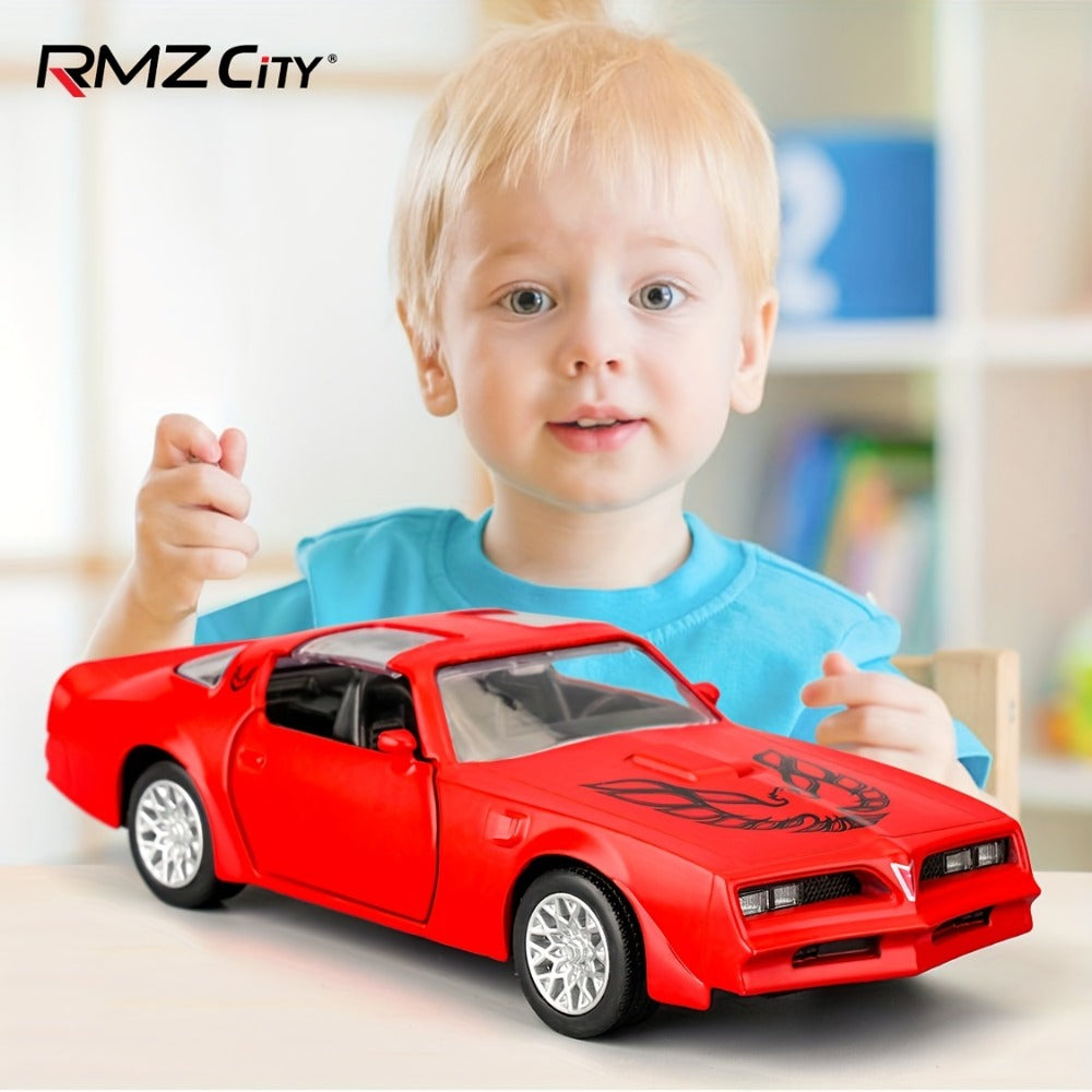 1:36 Scale Pontiac Firebird Die-Cast Toy Car with Opening Doors & Pull-Back Action – Vintage Alloy Sports Car Model for Boys Girls Collectors | Christmas Birthday Gift