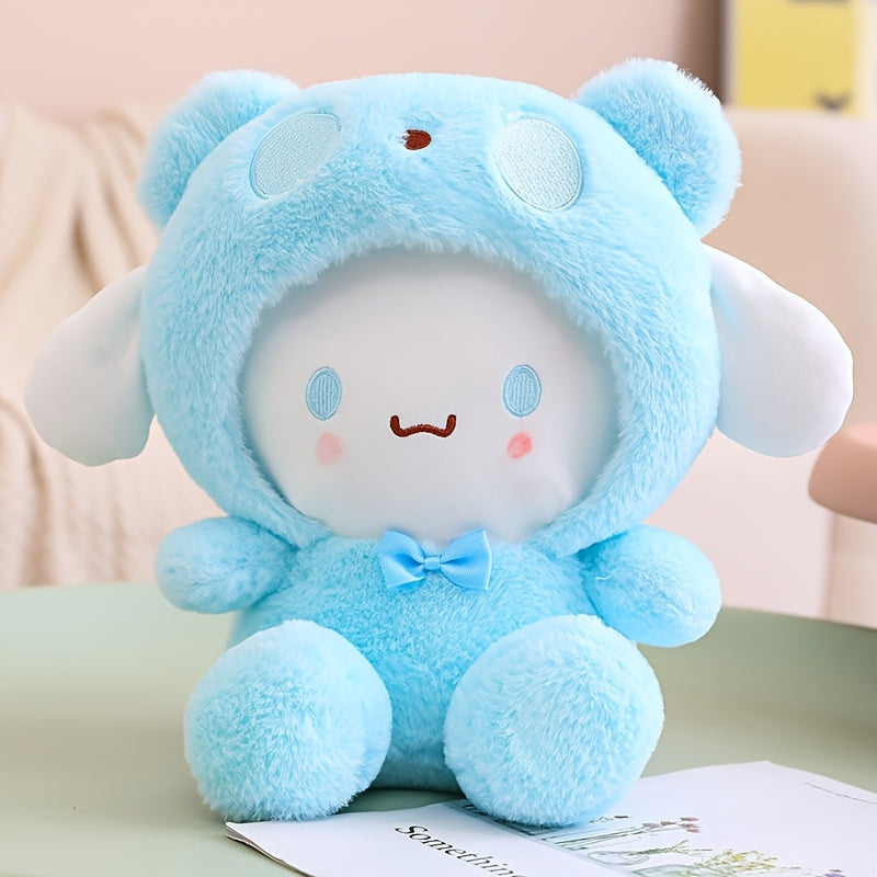 Kawaii Big-Eared Cinnamon Dog Plush Doll — Soft Stuffed Puppy Toy in White, Blue Jade & Pudding Styles for Girls Kids Teens Anime Fans Collectors | Birthday Easter Valentine Christmas Gift