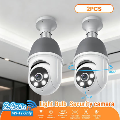 AI Auto Tracking Security Camera 360° Panoramic 1920P | Infrared Night Vision Two-Way Audio 2.4GHz USB Charging | Wireless Indoor Surveillance Camera Human Motion Detection
