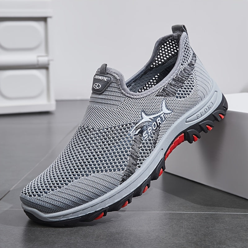 Men's Athletic Shoes - Breathable Comfort & Slip-On Ease