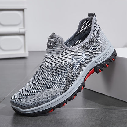 Men's Athletic Shoes - Breathable Comfort & Slip-On Ease