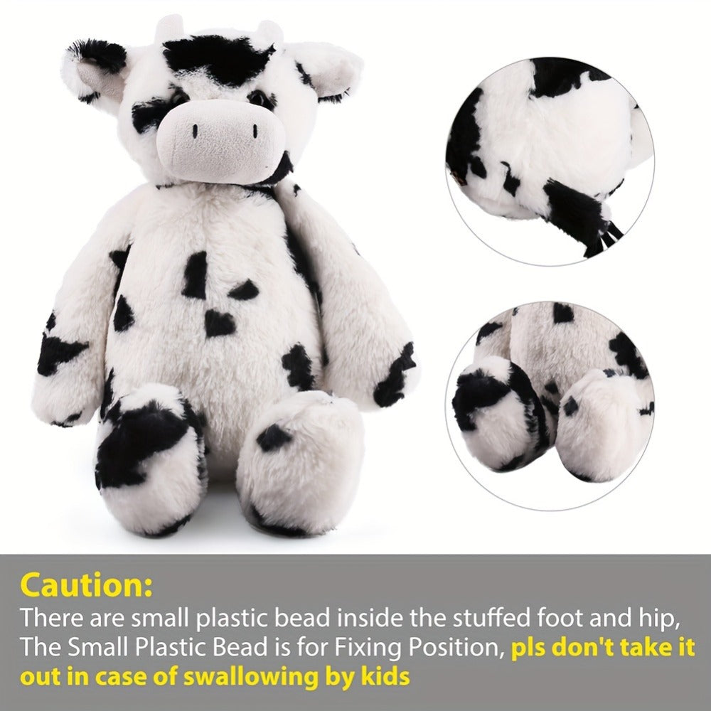 Cow Stuffed Animal Plush 16 Inch – Soft Tubbie Wubbie Farm Animal Toy for Babies & Toddlers, Black White Cuddly Cow Doll, Birthday Christmas Easter Gift for Boys Girls Kids