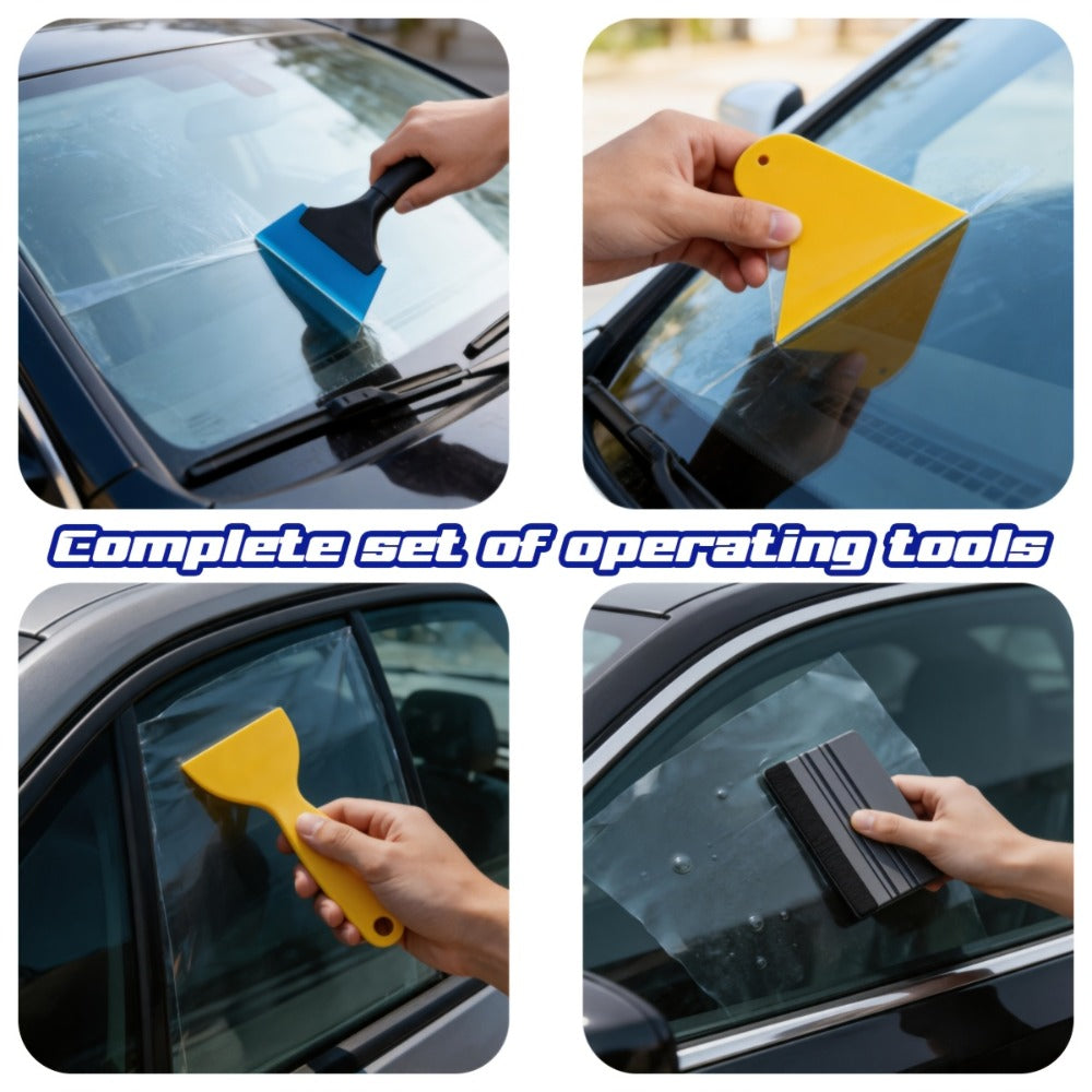 Window Tint Tool Kit 36PCS Felt Squeegee Scraper Set for Car Vinyl Wrap Film Installation DIY Beginner Window Tinting Tools Complete Kit