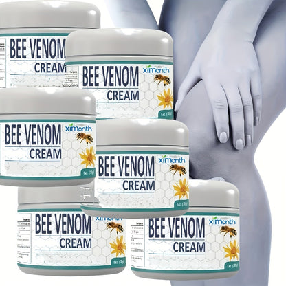 Bee Venom Joint & Muscle Cream for Hands Feet Knees Lumbar Support - Hydrating Glycerin Paraffin Wax Fragrance-Free Soothing Relief Cream All Skin Types Daily Wellness Care