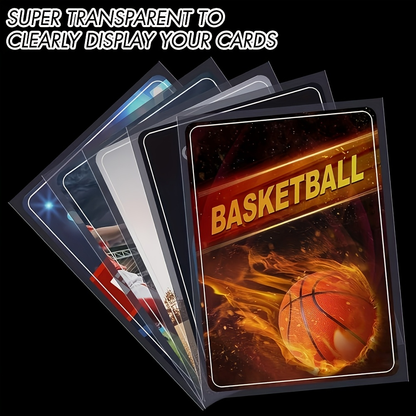 Card Sleeves 5000 Pack Clear Topload with Hard Card Holder and 35PT Soft Protectors for Trading Cards Sports Collectibles Baseball Football Cards Photos Game Card Storage and Protection Bulk Value Set
