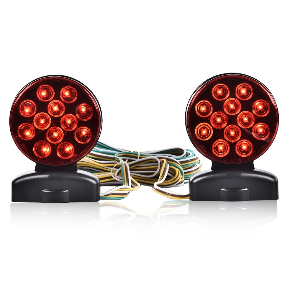 Magnetic Towing Light 12V Tow Trailer Lights Brake Tail Signal 12 Volt Kit,, Wire Trailer Lights Kit