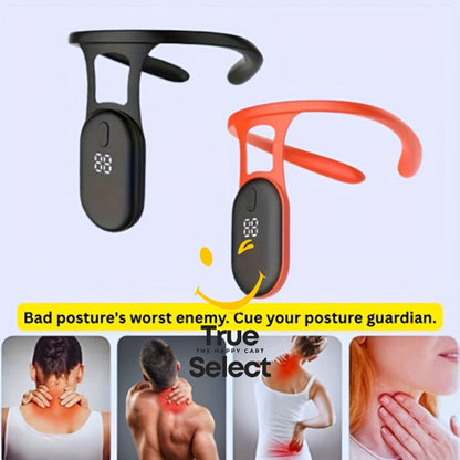 Posture Corrector Smart Vibration Reminder 1pc or 2pcs - Auto-Sensing 25° Slouch Alert USB Rechargeable Neck Back Support Trainer for Desk Office Gaming, Breathable ABS Silicone, Gift Ready