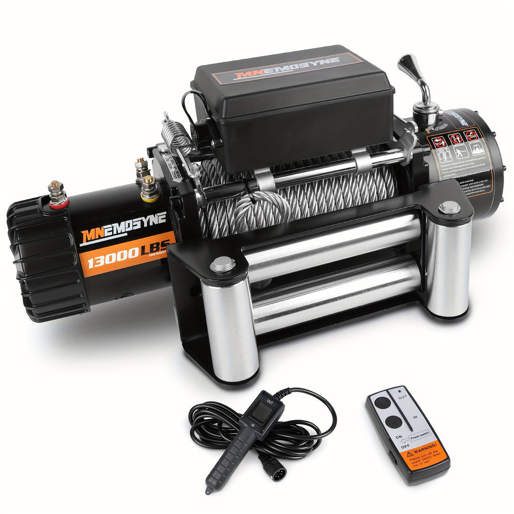 14500lb/13000lb/4500lb/3000lb Electric Winch 12V Winch Steel Cable Synthetic Rope 4WD/4X4 Offroad Towing Trucks Trailers Offroad Recovery Robust Construction For SUV Trailer Boat Winch ATV UTV ATV Winch Kit Winch Cover/winch Hitch Receiver To Choose