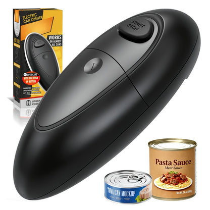 Automatic Can Opener Hands-Free | Electric Battery-Powered One-Touch Can Opener for All Can Sizes, Safe Smooth Edge, Food-Safe Portable Kitchen Tool – No Sharp Edges, Easy to Use, Multiple Colors