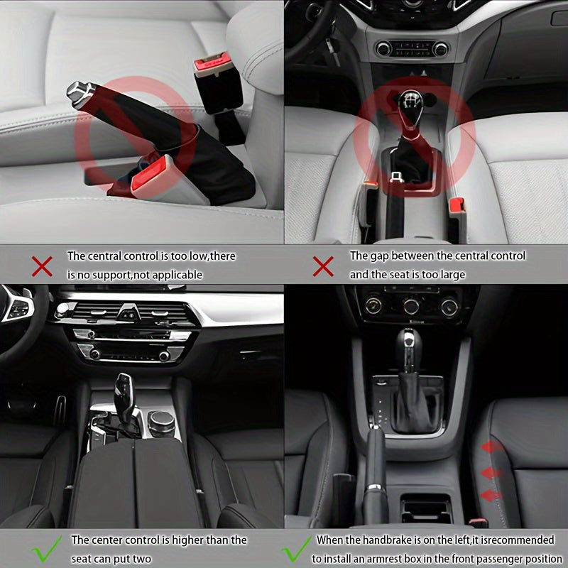 New Universal Car Armrest Box Elbow Support Adjustable Car Center Console Arm Rest Car Styling Auto Seat Gap Organizer Arm Rest