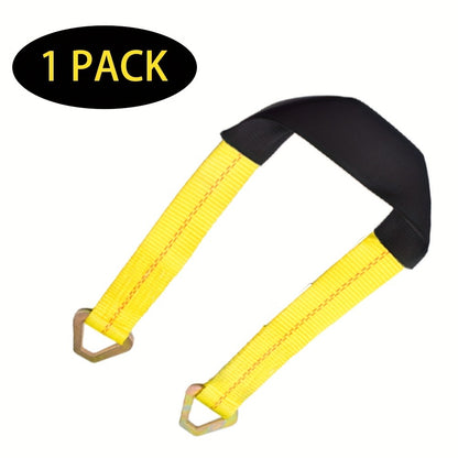 Axle Tie Down Straps 2" x 36" – Heavy Duty Car Tow Straps with D-Rings & Protective Covers for Car, Truck, Trailer & UTV | Wrecker & Flatbed Towing